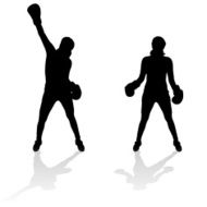 Vector silhouette of a woman N2000
