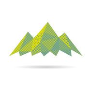 Mountain abstract isolated on a white background vector illustration