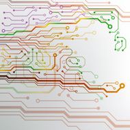 EPS10 vector circuit board background texture N2