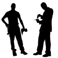 Vector silhouette of couple N379
