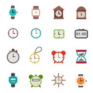 clocks icons vector eps10