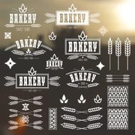 Design elements and logo for bakery