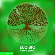 Eco ecology cosmetology logo element