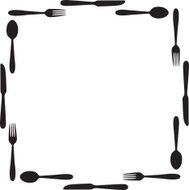 Silverware Square Frame
