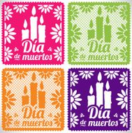 Day Of The Dead - Cut Out Paper Set N4