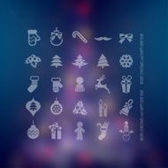Christmas icons set N201