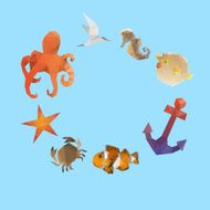 Summer holidays background vector illustration N8