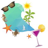Summer holidays background vector illustration N10