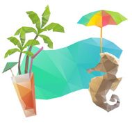 Summer holidays background vector illustration N11