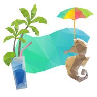 Summer holidays background vector illustration N12