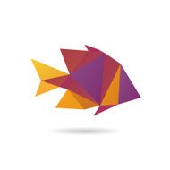 Fish abstract isolated on a white backgrounds