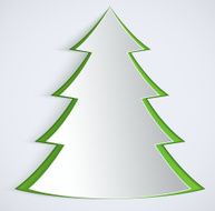 Abstract paper Christmas Tree