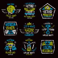 Racing badges for t-shirt N2