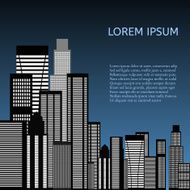 Abstract Skyline City Vector N2