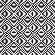 Black-and-white abstract background with circles