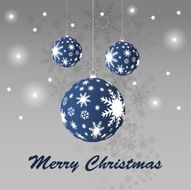 Christmas Balls - Greeting Card Template N4