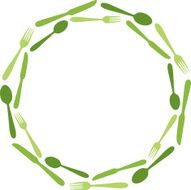 Silverware Circle Frame