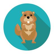 flat gopher icon