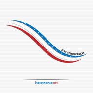 Independence day abstract flag N2