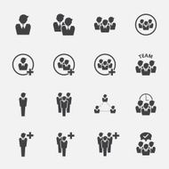 People icon set N10