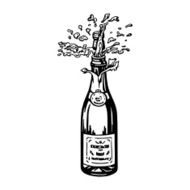 bottle of champagne N9