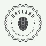 Beer logo in vintage style N5