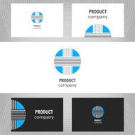 Vector design element for editing Business card N2