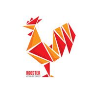 Rooster vector logo concept