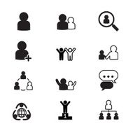 Human resource management icons N12