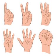 counting number by hand design N2