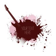 Music cover with splashes