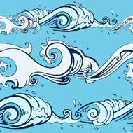 Sea waves Seamless background N18