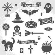 Set of Halloween ribbons and characters N2