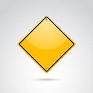 Yellow metal sign N2