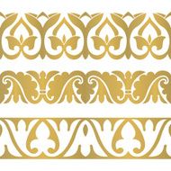 Seamless floral tiling border N3