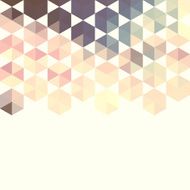 Abstract background with green hexagons
