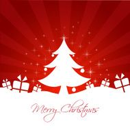 Christmas tree with gifts box