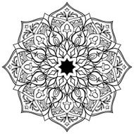 Vector african mandala N2