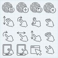 Vector line icons set N2