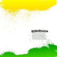 Green And Yellow Splatter Paint Grunge Bright Background N2