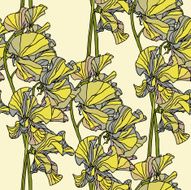 Seamless Pattern with floral ornament N231