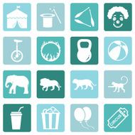Vector Set of Circus Icons N13