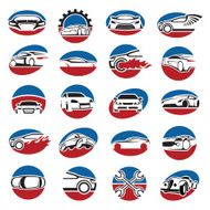 set of car icons