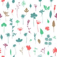 Seamless floral pattern with flowers N9