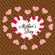 Mother&#039;s day heart