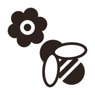 Bee and flower icon