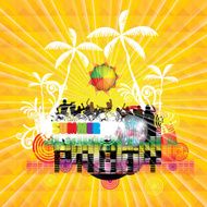 Summer beach Party flyer design