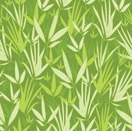 Bamboo Leaves Seamless Pattern Background