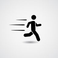 Running icon Vector Illustration