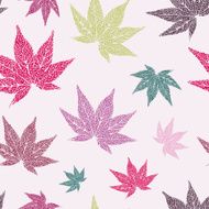 Maple leaves seamless pattern N3